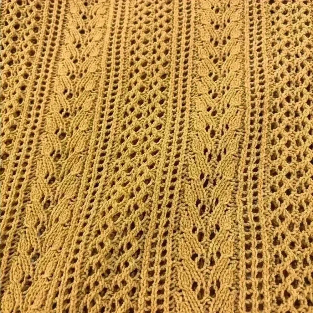 Maurice’s Crew Neck Oversized Mustard Yellow Fall Sweater Women’s Size Small - Picture 3 of 5